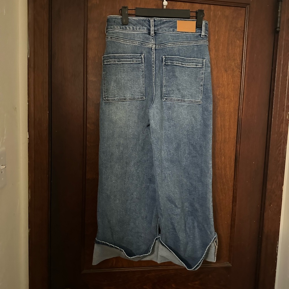 Dear John Audrey Wide Leg Cuffed Jeans Size 26 - Picture 3 of 6